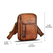 Load image into Gallery viewer, Genuine Leather Belt Bag Pouch for Men and Women Waist Bag Fanny Pack Phone Bag with Strap Small Crossbody Shoulder Bag