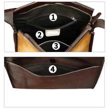 Load image into Gallery viewer, Genuine Leather Crossbody Bag for Women Hand Painted Leather Handmade Crossbody Satchel Handbag Hand Drawn Purse