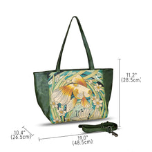 Load image into Gallery viewer, Genuine Leather Shoulder Bag for Women Hand Painted Handbag Handmade Crossbody Work Tote Casual Daypack Purse
