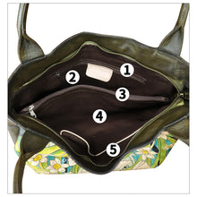 Load image into Gallery viewer, Genuine Leather Shoulder Bag for Women Hand Painted Leather Handbag Handmade Purse Work Tote Bag Casual Purse