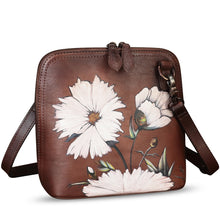 Load image into Gallery viewer, Genuine Leather Crossbody Bag for Women Hand Painted Leather Handmade Crossbody Satchel Purse Pouch