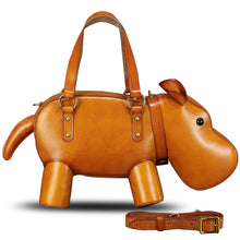 Load image into Gallery viewer, Genuine Leather Purses and Handbags for Women Hippo Shape Shoulder Bag Crossbody