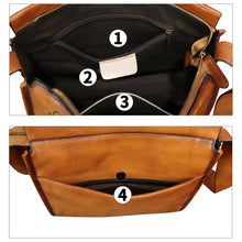 Load image into Gallery viewer, Genuine Leather Crossbody Bag for Women Hand Painted Leather Handmade Crossbody Satchel Handbag Hand Drawn Purse
