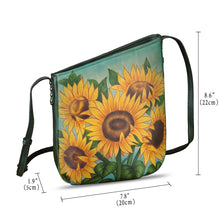 Load image into Gallery viewer, Genuine Leather Crossbody Bag for Women Hand Painted Leather Handmade Crossbody Satchel Purse Handbag