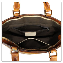 Load image into Gallery viewer, Genuine Leather Handbag Purse for Women Hand Painted Shoulder Handbag Handmade Purse Crossbody Work Tote Casual Bag