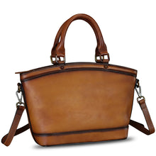 Load image into Gallery viewer, Genuine Leather Handbags for Women Satchel Top Handle Bags Handmade Vintage Crossbody Handbags Retro Tote Purse