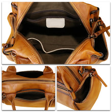 Load image into Gallery viewer, Genuine Leather Handbag for Women Satchel Top Handle Bags Handmade Vintage Crossbody Handbags Retro Purses