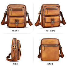 Load image into Gallery viewer, IVTG Genuine Leather Purse and Messenger Bag for Men Fashion Leather Shoulder Bags Briefcase Crossbody Satchel Bag with Strap