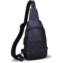 Load image into Gallery viewer, Genuine Leather Silng Bag for Women and Men Vintage Real Leather Sling Backpack Shoulder Crossbody Bag Chest Purse