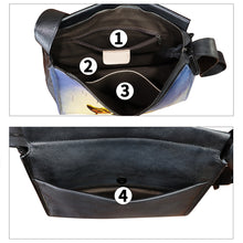 Load image into Gallery viewer, Genuine Leather Crossbody Bag for Women Hand Painted Leather Handmade Crossbody Satchel Handbag Hand Drawn Purse