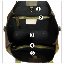 Load image into Gallery viewer, Genuine Leather Handbag for Women Hand Painted Leather Top Handle Satchel Handmade Crossbody Purse Tote Bag