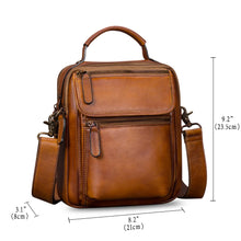 Load image into Gallery viewer, IVTG Genuine Leather Messenger Bag for Men Sling Purse Crossbody Shoulder Bags Satchel for Work Business Handbags
