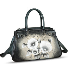Load image into Gallery viewer, Genuine Leather Satchel for Women Hand Painted Leather Handbag Top Handle Bags Handmade Crossbody Purse Work Tote