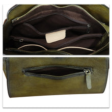 Load image into Gallery viewer, Genuine Leather Tote Bag for Women Hand Painted Shoulder Handbag Handmade Purse Crossbody Work Tote Casual Purse