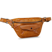 Load image into Gallery viewer, Genuine Leather Fanny Pack for Women and Men Vintage Real Leather Sling Bag Crossbody Bag Fashion Waist Bag Chest Purse