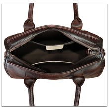 Load image into Gallery viewer, Genuine Leather Satchel for Women Hand Painted Handbag Purse Top Handle Bags Handmade Purse Crossbody Tote Bag