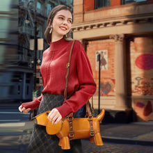 Load image into Gallery viewer, Genuine Leather Purses and Handbags Women Dog Shape Cute Shoulder Bag Crossbody