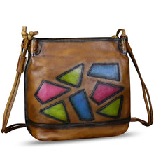Load image into Gallery viewer, Genuine Leather Crossbody Purses for Women Satchel Purses Vintage Handmade Shoulder Bag Cowhide Handbags