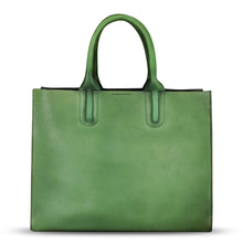 Load image into Gallery viewer, Genuine Leather Handbag for Women Hand Painted Leather Top Handle Bag Handmade Crossbody Purse Work Tote