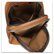 Load image into Gallery viewer, Genuine Leather Sling Bag for Women Small Crossbody Purse Handmade Daypack Retro Shoulder Backpack Vintage Chest Pack