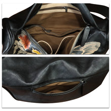 Load image into Gallery viewer, Genuine Leather Crossbody Bag Hand Painted Sling Backpack Retro Handmade Shoulder Daypack Purse Satchel