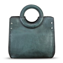 Load image into Gallery viewer, Genuine Leather Tote Bag for Women Hand Painted Leather Shoulder Handbag Handmade Purse Crossbody Work Tote Casual Purse