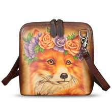 Load image into Gallery viewer, Genuine Leather Crossbody Bag for Women Hand Painted Leather Handmade Crossbody Satchel Purse Pouch