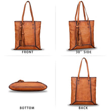 Load image into Gallery viewer, Genuine Leather Large Shoulder Bag Tote Bag for Women Vintage Real Leather Purses and Handbags Satchel Bags