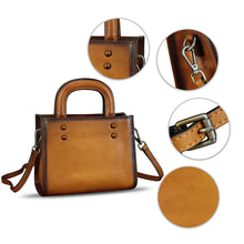 Load image into Gallery viewer, Genuine Leather Small Purse and Handbag Women Vintage Shoulder Bag Crossbody Bag