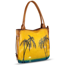 Load image into Gallery viewer, Genuine Leather Shoulder Bag for Women Hand Painted Leather Handbag Handmade Purse Work Tote Bag Casual Purse