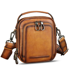 Load image into Gallery viewer, IVTG Genuine Leather Messenger Bag for Men Small Sling Purse Crossbody Shoulder Bags Satchel for Work Business Handbags