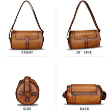 Load image into Gallery viewer, Genuine Leather Crossbody Bag Vintage Handmade Shoulder Purse Retro Satchel Travel Daypack Sling Bag