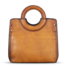Load image into Gallery viewer, Genuine Leather Tote Bag for Women Hand Painted Leather Shoulder Handbag Handmade Purse Crossbody Work Tote Casual Purse