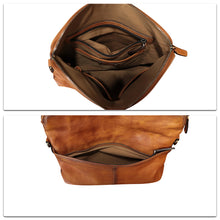Load image into Gallery viewer, IVTG Genuine Leather Messenger Bag and Clutch Purse for Men and Women Leather Shoulder Bag Crossbody Satchel Purse with Strap