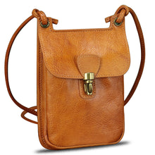 Load image into Gallery viewer, Genuine Leather Small Purses Phone Bag for Women Vintage Handmade Mini Crossbody Bag Shoulder Bag Phone Pouch