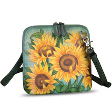 Load image into Gallery viewer, Genuine Leather Crossbody Bag for Women Hand Painted Leather Handmade Crossbody Satchel Purse Pouch