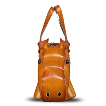 Load image into Gallery viewer, Genuine Leather Purses and Handbags for Women Hippo Shape Shoulder Bag Crossbody