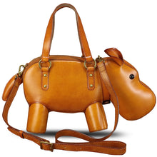 Load image into Gallery viewer, Genuine Leather Purses and Handbags for Women Hippo Shape Shoulder Bag Crossbody