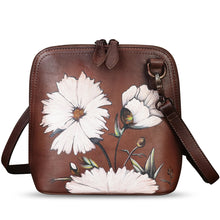 Load image into Gallery viewer, Genuine Leather Crossbody Bag for Women Hand Painted Leather Handmade Crossbody Satchel Purse Pouch