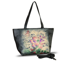 Load image into Gallery viewer, Genuine Leather Shoulder Bag for Women Hand Painted Handbag Handmade Crossbody Work Tote Casual Daypack Purse