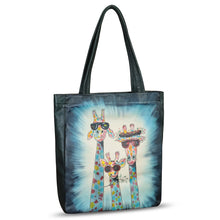 Load image into Gallery viewer, Genuine Leather Shoulder Bag for Women Hand Painted Leather Handbag Handmade Work Tote Bag Casual Shoulder Purse