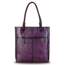 Load image into Gallery viewer, Genuine Leather Shoulder Bag for Women Hand Painted Leather Handbag Handmade Work Tote Bag Casual Hand Purse