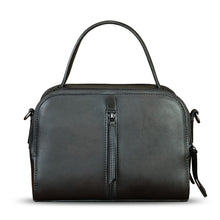 Load image into Gallery viewer, Genuine Leather Satchel for Women Hand Painted Leather Top Handle Handbag Handmade Crossbody Satchel Purse Tote Bag