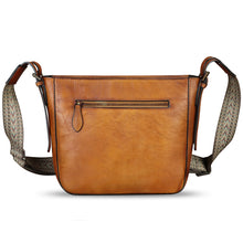 Load image into Gallery viewer, Genuine Leather Crossbody Bag for Women Hand Painted Leather Handmade Crossbody Satchel Purse Hand Drawn Handbag