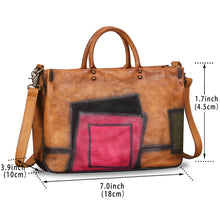 Load image into Gallery viewer, Genuine Leather Purses and Handbags for Women Vintage Handmade Leather Large Top Handle Bag Shoulder Bag Satchel