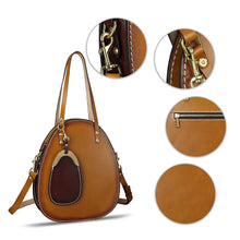 Load image into Gallery viewer, Genuine Leather Handbag Purse for Women Retro Top Handle Bags Satchel Handmade Vintage Crossbody Shoulder Bag