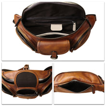 Load image into Gallery viewer, Genuine Leather Fanny Pack for Men and Women Real Leather Sling Bag Crossbody Bag Fashion Waist Bag Chest Purse