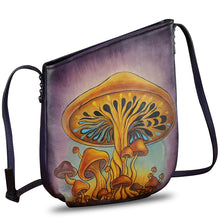 Load image into Gallery viewer, Genuine Leather Crossbody Bag for Women Hand Painted Leather Handmade Crossbody Satchel Purse Handbag