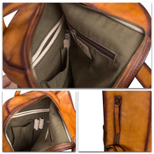 Load image into Gallery viewer, Genuine Leather Sling Bag for Men and Women Vintage Large Sling Backpack Shoulder Crossbody Chest Bag for Ipad