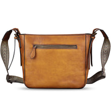 Load image into Gallery viewer, Genuine Leather Crossbody Bag for Women Hand Painted Leather Handmade Crossbody Satchel Purse Hand Drawn Handbag